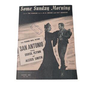Some Sunday Morning 1945 San Antonio Vintage Sheet Music Piano Easy Listening